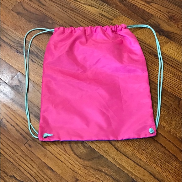 Party Mermaid Draw String Backpack Bag Tote Sack Carryall Toddlers Little Girls - Picture 16 of 16